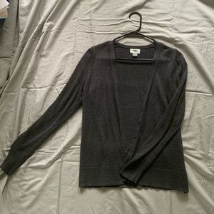 A Dark Grey Cardigan